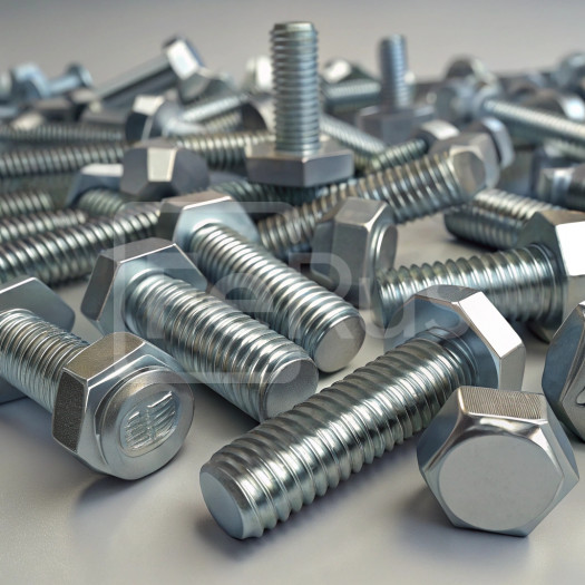 Болт дюралюминиевый М6 шаг резьбы 1 мм Д1П ГОСТ 1759.0-87