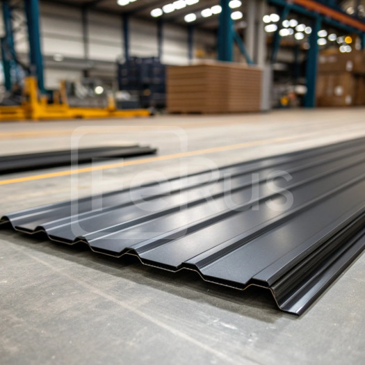 Профнастил С10 полиэстер (Zn100-180) 0,35х1100х1200 мм, RAL 9005